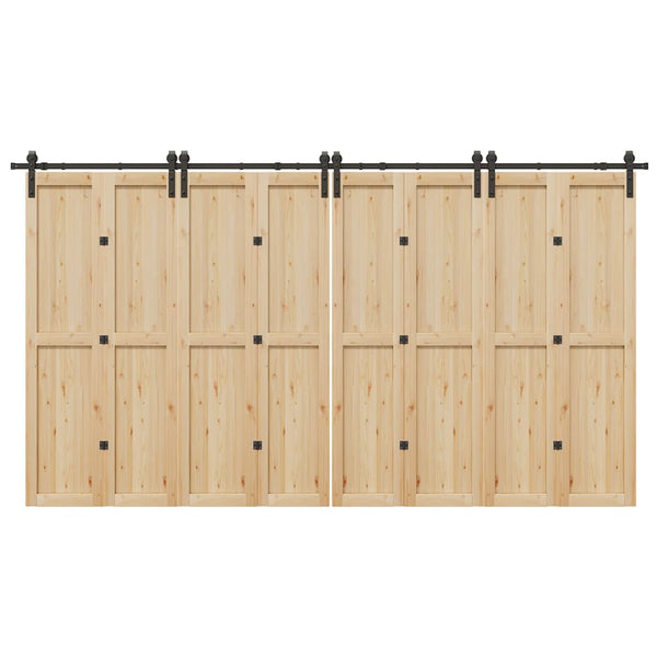 Musta liukuovi hardware kit Lasszlo 400cm (teräs)