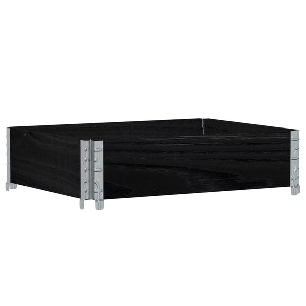 Kuormalavan reunus musta 80x60 cm täysi mänty