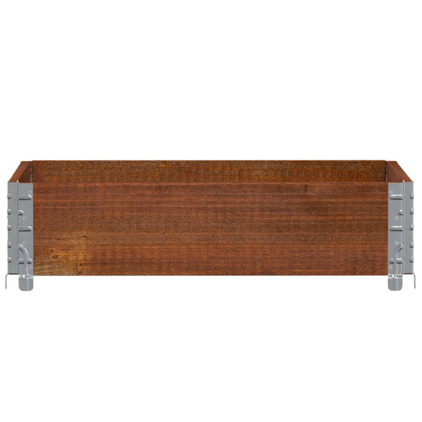 Kuormalavan reunus ruskea 80x60 cm täysi mänty