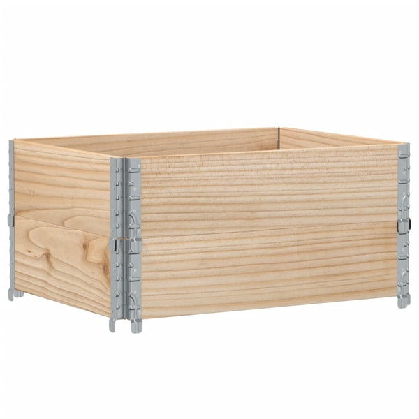 Kuormalavan reunukset 2 kpl 80x60 cm täysi mänty