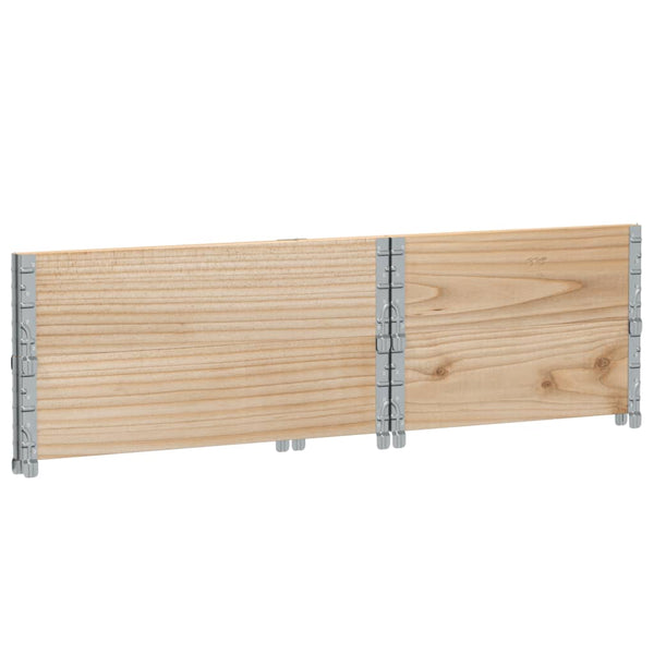 Kuormalavan reunukset 2 kpl 80x60 cm täysi mänty
