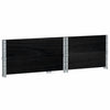 Kuormalavan reunukset 2 kpl musta 80x60 cm täysi mänty