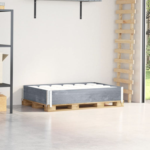 Kuormalavan reunus harmaa 120x80 cm täysi mänty