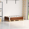 Kuormalavan reunus ruskea 120x80 cm täysi mänty
