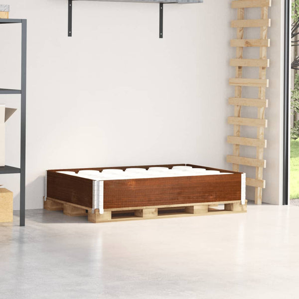 Kuormalavan reunus ruskea 120x80 cm täysi mänty