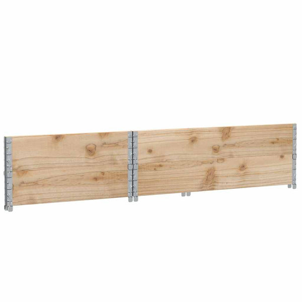 Kuormalavan reunukset 2 kpl 120x80 cm täysi mänty