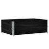 Kuormalavan reunukset 2 kpl musta 120x80 cm täysi mänty