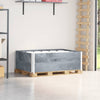 Kuormalavan reunukset 2 kpl harmaa 120x80 cm täysi mänty