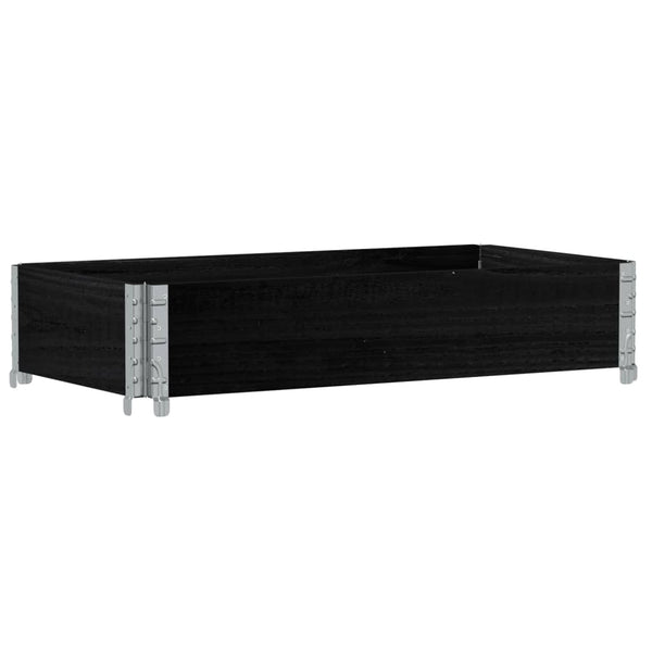 Kuormalavan reunus musta 100x50 cm täysi mänty