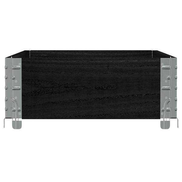 Kuormalavan reunus musta 100x50 cm täysi mänty