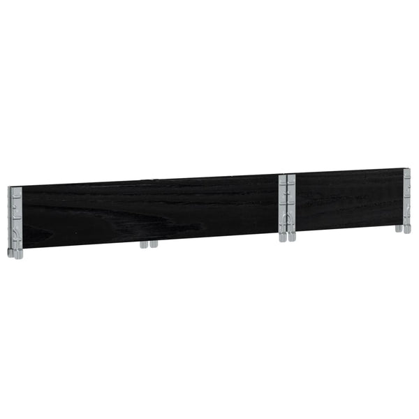 Kuormalavan reunus musta 100x50 cm täysi mänty
