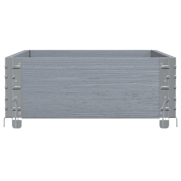 Kuormalavan reunus harmaa 100x50 cm täysi mänty