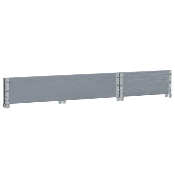 Kuormalavan reunus harmaa 100x50 cm täysi mänty