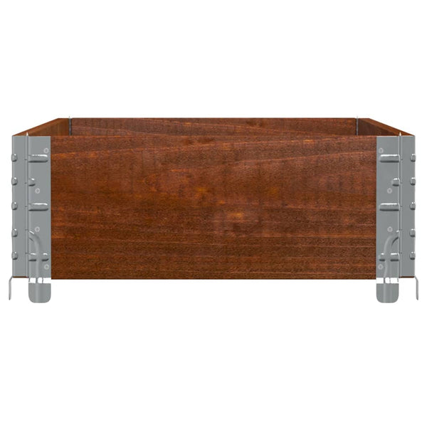 Kuormalavan reunus ruskea 100x50 cm täysi mänty