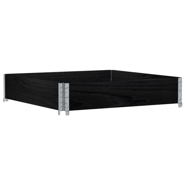 Kuormalavan reunus musta 100x100 cm täysi mänty