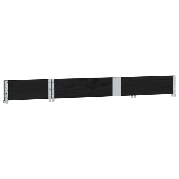 Kuormalavan reunus musta 150x50 cm täysi mänty