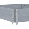 Kuormalavan reunus harmaa 150x50 cm täysi mänty