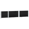 Kuormalavan reunukset 2 kpl musta 150x50 cm täysi mänty