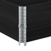 Kuormalavan reunukset 2 kpl musta 150x50 cm täysi mänty