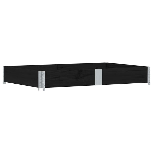 Kuormalavan reunus musta 150x100 cm täysi mänty