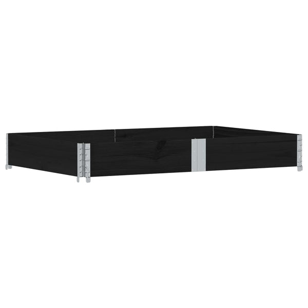 Kuormalavan reunus musta 150x100 cm täysi mänty