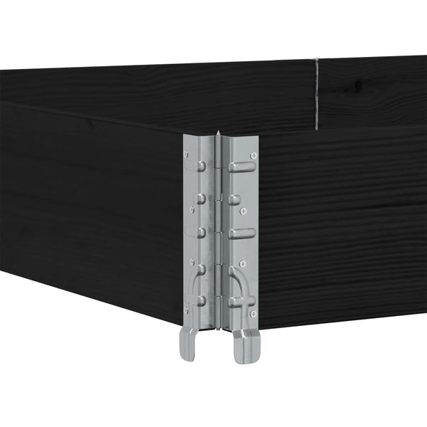Kuormalavan reunus musta 150x100 cm täysi mänty