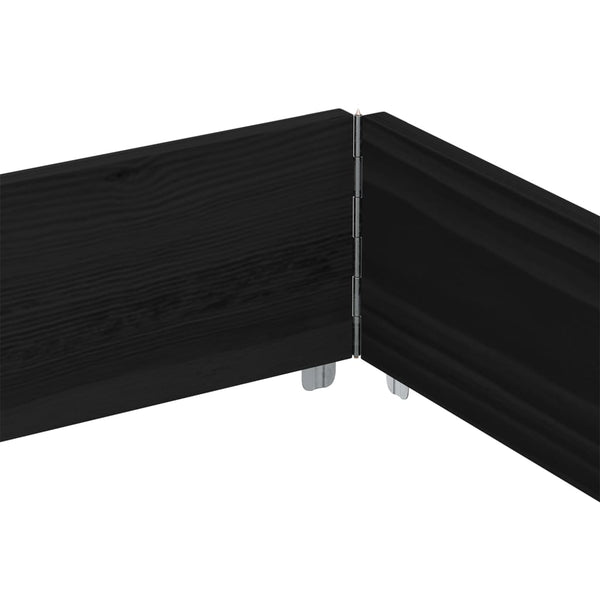 Kuormalavan reunus musta 150x100 cm täysi mänty