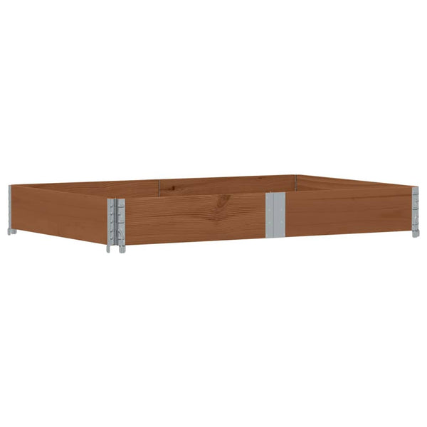 Kuormalavan reunus ruskea 150x100 cm täysi mänty
