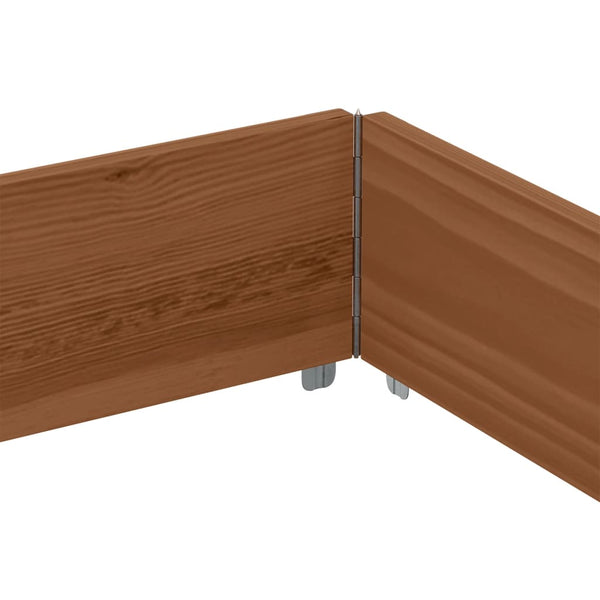 Kuormalavan reunus ruskea 150x100 cm täysi mänty