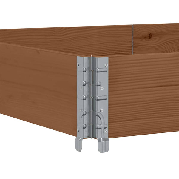 Kuormalavan reunus ruskea 150x100 cm täysi mänty