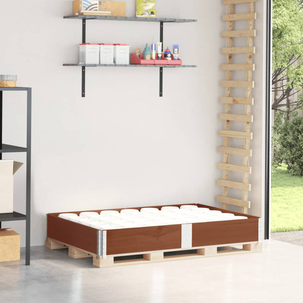 Kuormalavan reunus ruskea 150x100 cm täysi mänty