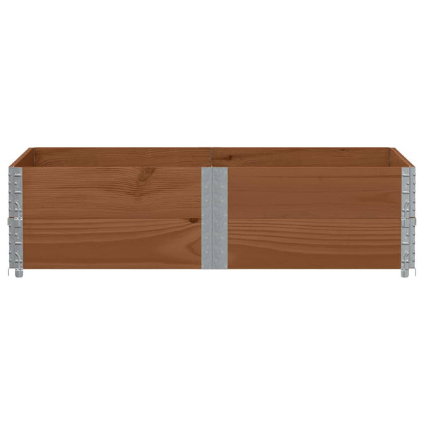 Kuormalavan reunukset 2 kpl ruskea 150x100 cm täysi mänty