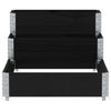 Musta korotettu kukkalaatikko Nadieana 120x80cm (3-tasoinen, mänty)