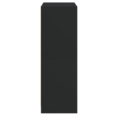 Kaappi ovilla musta 68x37x109 cm tekninen puu