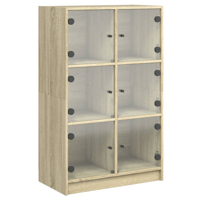 Kaappi ovilla Sonoma-tammi 68x37x109 cm tekninen puu