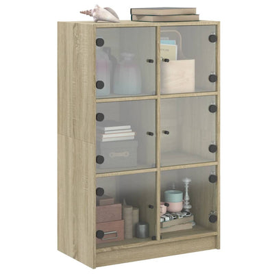 Kaappi ovilla Sonoma-tammi 68x37x109 cm tekninen puu