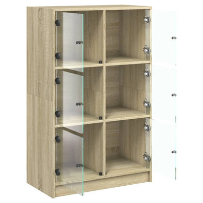 Kaappi ovilla Sonoma-tammi 68x37x109 cm tekninen puu