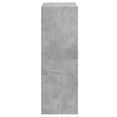 Kaappi ovilla betoninharmaa 68x37x109 cm tekninen puu