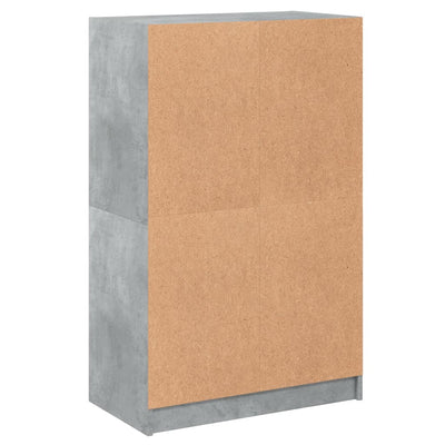 Kaappi ovilla betoninharmaa 68x37x109 cm tekninen puu