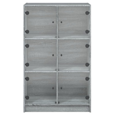 Kaappi ovilla harmaa Sonoma 68x37x109 cm tekninen puu