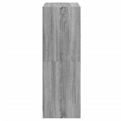Kaappi ovilla harmaa Sonoma 68x37x109 cm tekninen puu