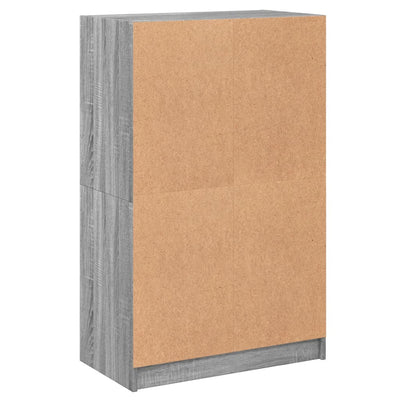 Kaappi ovilla harmaa Sonoma 68x37x109 cm tekninen puu