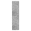 Kaappi ovilla betoninharmaa 68x37x142 cm tekninen puu