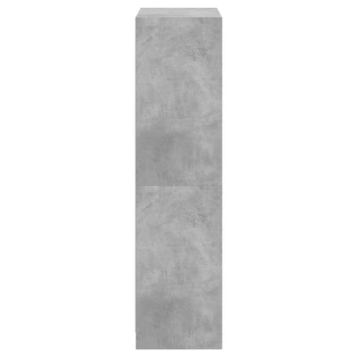 Kaappi ovilla betoninharmaa 68x37x142 cm tekninen puu