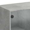Kaappi ovilla betoninharmaa 68x37x142 cm tekninen puu