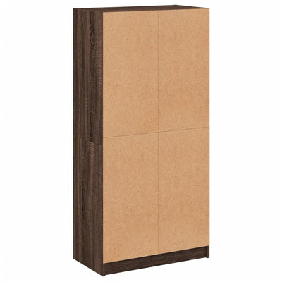 Kaappi ovilla ruskea tammi 68x37x142 cm tekninen puu