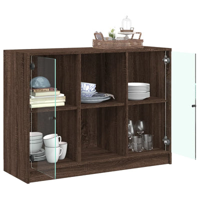 Senkki ruskea tammi 102x37x75,5 cm tekninen puu