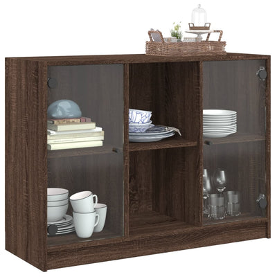 Senkki ruskea tammi 102x37x75,5 cm tekninen puu