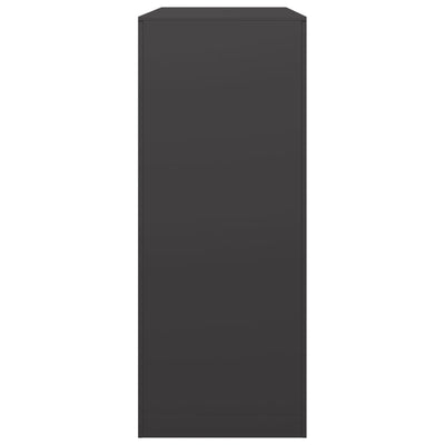 Musta polttopuuteline Izidora 100x40x100cm (teräs)