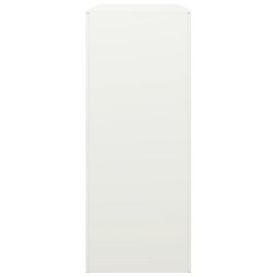 Polttopuuteline valkoinen 100x40x100 cm teräs